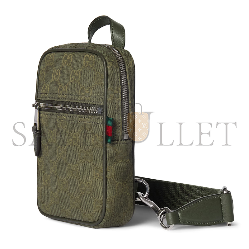 GUCCI GG CANVAS MINI SLINGBAG ‎834258 (12.5*17.5*4cm)